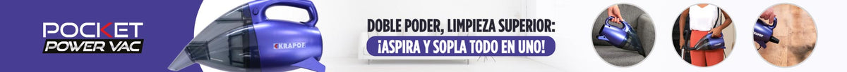 Pocket Power Vac - Aspiradora vertical y sopladora