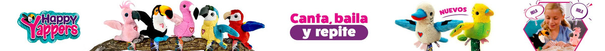 Happy Yappers - Juguete interactivo repetidor con voz