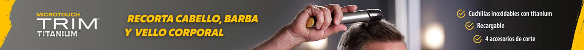 MicroTouch Titanium Trim - Rasuradora para hombre