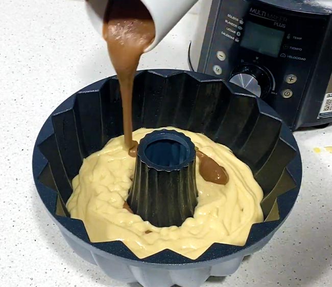 Receta Queque Marmoleado