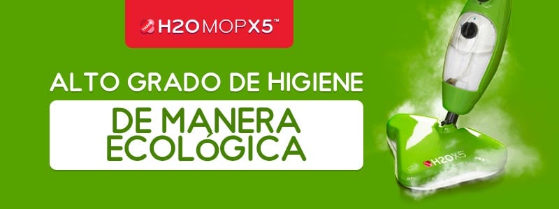 Limpiador a vapor para limpiar la casa sale vapor del cepillo